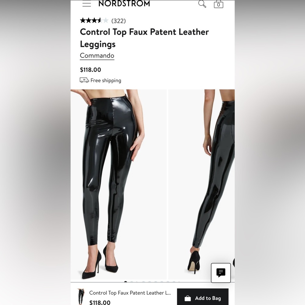 Commando patent leather leggings size S